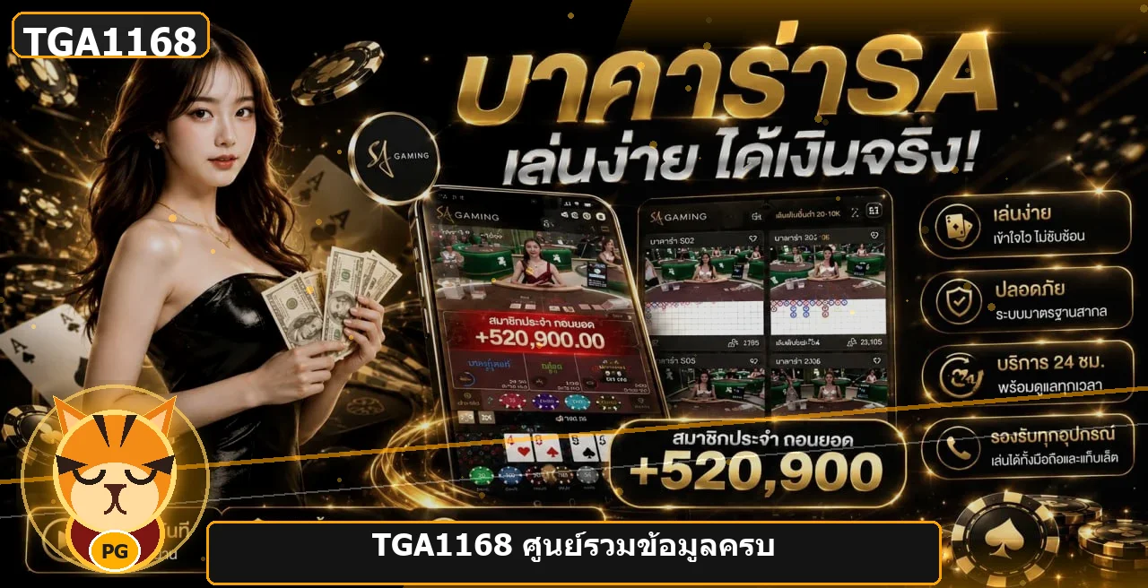 แบนเนอร์ TGA1168 ข้อมูลสล็อตและคาสิโน